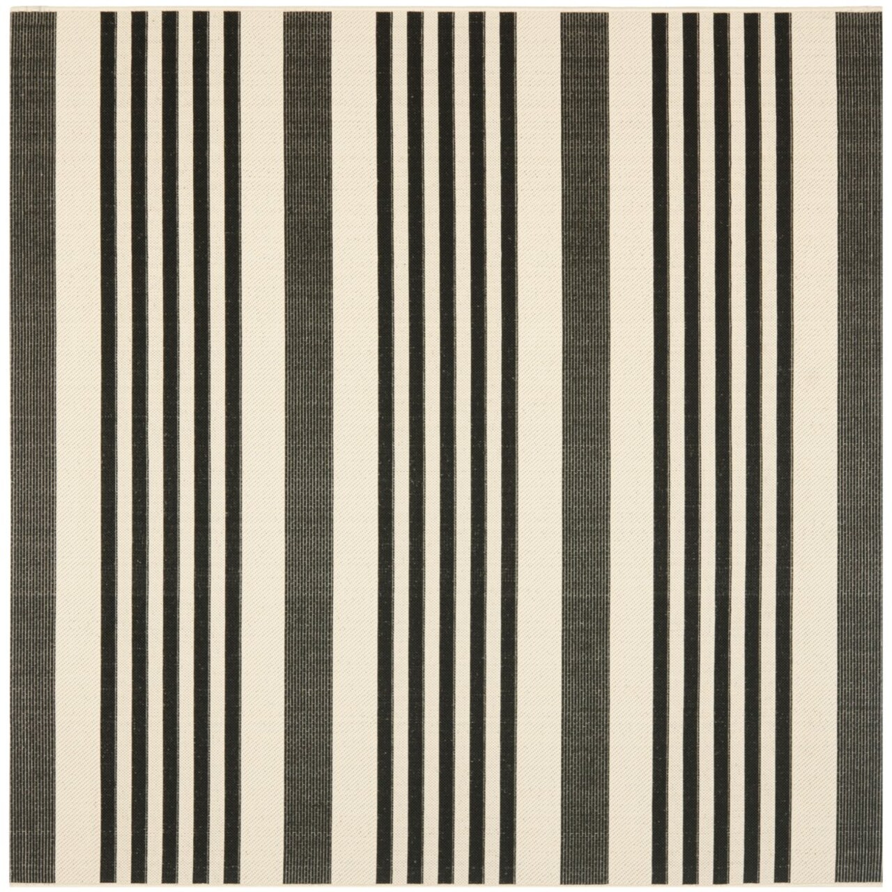 Safavieh Indoor Outdoor Cy6062-216 Courtyard Black / Bone Rug